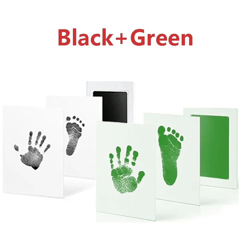 2/4pc Baby Handprint Footprints Ink Pads Safe Non-toxic No-Touch Skin Inkless Inkpad Kits Pet Cat Dog Paw Prints Souvenirs Gifts