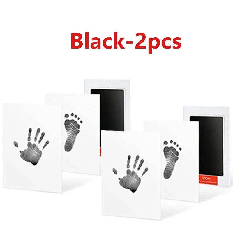 2/4pc Baby Handprint Footprints Ink Pads Safe Non-toxic No-Touch Skin Inkless Inkpad Kits Pet Cat Dog Paw Prints Souvenirs Gifts